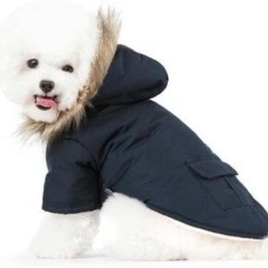Doggie Winter Coat with Hood for Small Dogs